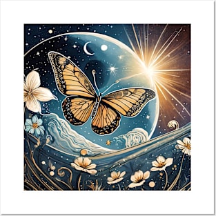 Cosmos Butterfly Posters and Art